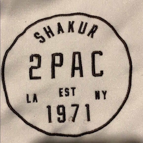 Rue21 Shirts 2pac Shakur White Button Up Baseball Jersey 7 Poshmark